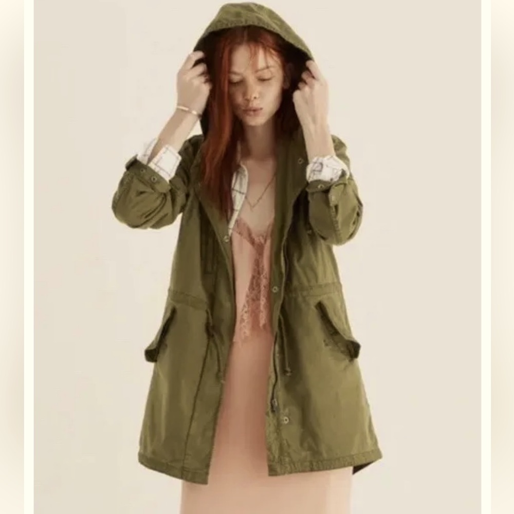 Madewell Tildon Utility Jacket in Olive Green